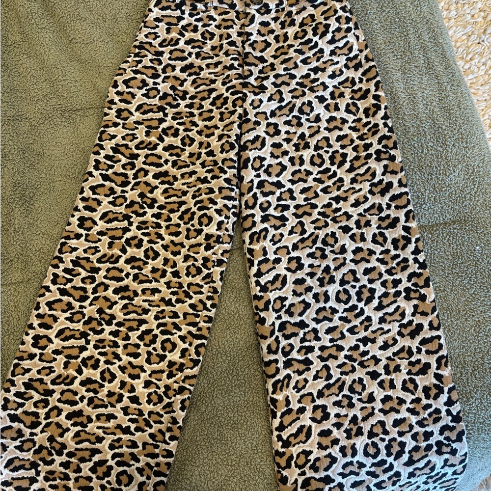 Maeve Leopard Print Ankle Pants